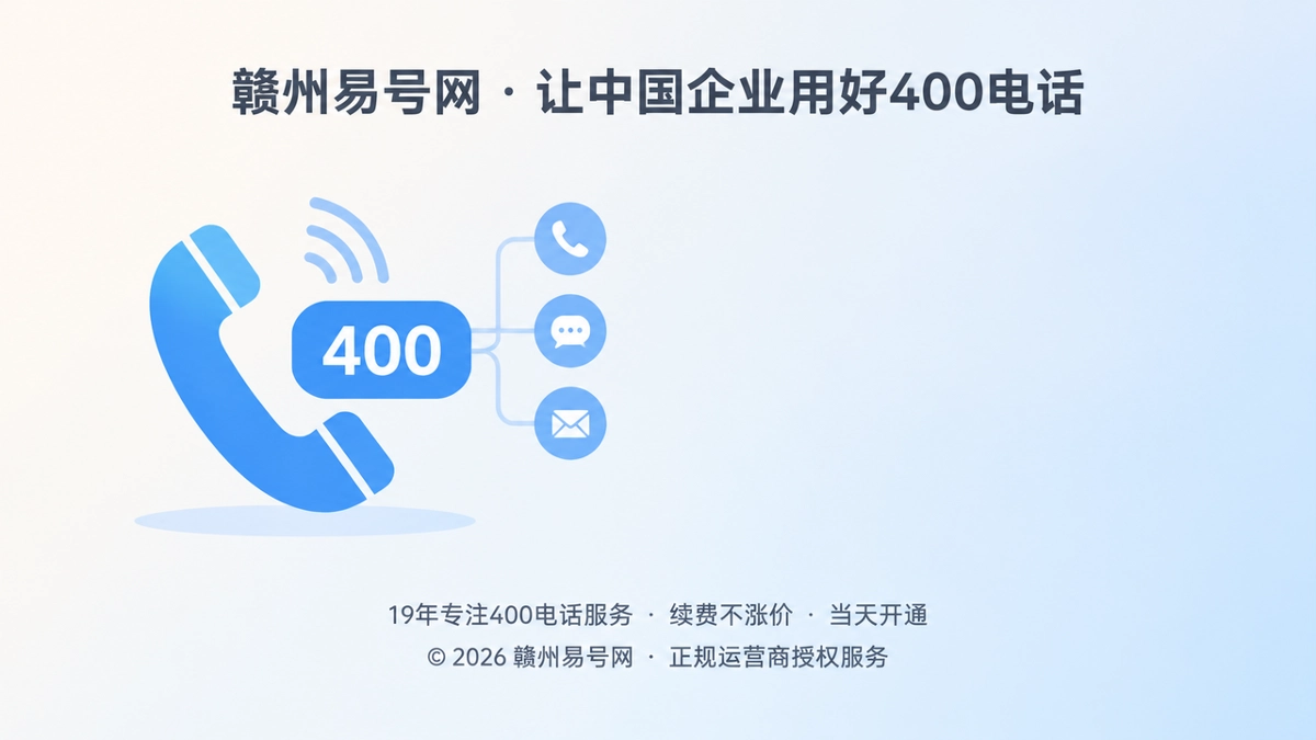 400电话选号与企业长期通信入口扁平化配图
